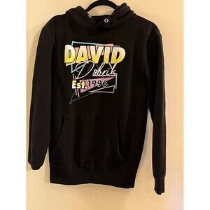 Vintage Y2K Hoodie Sweatshirt 90s graphic Neon Black Colors Size S